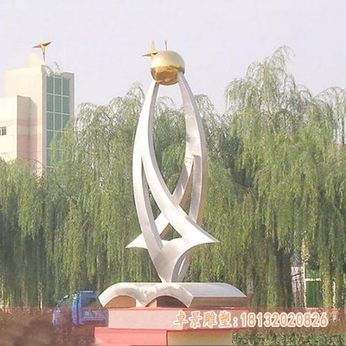 戶(hù)外園林景觀不銹鋼幾何切面鹿雕塑 酒泉白鋼雕塑景觀加工廠(chǎng)